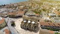 Larnaca city center, aerial view of ancient cathedral, Cyprus landmark, tourism Royalty Free Stock Photo