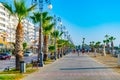 LARNACA, CYPRUS, AUGUST 15, 2017: People are wandering around the medieval Castle of Larnaka, Cyprus