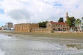 Larnaca Castle on Finikoudes boulevard in the spring, Cyprus Royalty Free Stock Photo