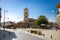 Larnaca, Cyprus - September 23, 2017: Front view of Orthodox Church of Saint Lazarus Agios Royalty Free Stock Photo