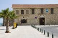 Larnaca fort by seaside larnaca cyprus Royalty Free Stock Photo