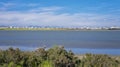 Larnaca salt lake, Cyprus Royalty Free Stock Photo