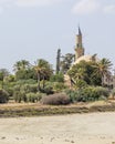 Larnaka Hala Sultan Tekke and salt lake in Cyprus