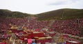 The Larong Buddhist Academy,Monastery of Tibetan Buddhism Royalty Free Stock Photo