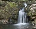 Larraun river and Ixkier waterfall in the Aralar mountain range, Navarra. Royalty Free Stock Photo