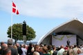 Lars LÃÂ¸kke Rasmussen at the main stage, FolkemÃÂ¸de 2015.