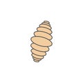 larva colored outline icon. One of the collection icons for websites, web design, mobile app Royalty Free Stock Photo