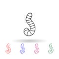 Larva multi color icon. Simple thin line, outline of insect icons for ui and ux, website or mobile application