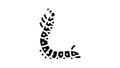 larvae silkworm glyph icon animation