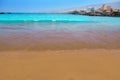 Las Americas Beach Adeje coast Beach in Tenerife Royalty Free Stock Photo