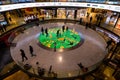 Las Arenas de Barcelona Shopping Centre Interior, children playing with an interactive screen on the floor, Barcelona, February