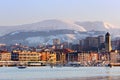 Las Arenas waterfront in Getxo Royalty Free Stock Photo