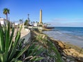 Las Canteras beach from Chipiona Cadiz Spain Royalty Free Stock Photo