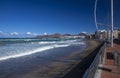 Las Canteras after storm Royalty Free Stock Photo
