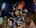 Las fallas fest figures in Valencia of spain