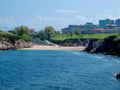 Las Lapas beach in A Coruna Royalty Free Stock Photo