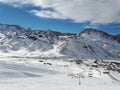 Las LeÃ±as Ski Resort, Argenina Royalty Free Stock Photo