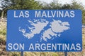 Las Malvinas son Argentinas Royalty Free Stock Photo