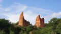 Las Medulas mountain peaks in Spain