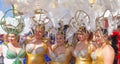 Las Palmas de Gran Canaria Beach carnival 2015 parade on the Las Royalty Free Stock Photo