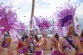 Las Palmas de Gran Canaria Beach carnival 2015 parade on the Las Royalty Free Stock Photo