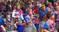 Las Palmas de Gran Canaria Beach carnival 2015 parade on the Las Royalty Free Stock Photo