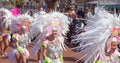 Las Palmas de Gran Canaria Beach carnival 2015 parade on the Las Royalty Free Stock Photo