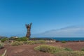 LAS PALMAS DE GRAN CANARIA, CANARY ISLANDS, SPAIN - OCTOBER 03, 2018: Statue El Atlante. Copy space for text