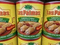 Las Palmas Green Chile enchilada sauce cans