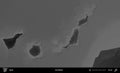 Las Palmas highlighted, Spain. Grayscale Royalty Free Stock Photo