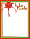 Las Posadas Spanish Background for Poster or Invitation Royalty Free Stock Photo