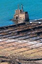 Las Salinas de Janubio, in Lanzarote, Canary Islands, Spain