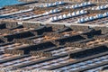 Las Salinas de Janubio, in Lanzarote, Canary Islands, Spain