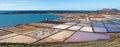 Las Salinas de Janubio, in Lanzarote, Canary Islands, Spain