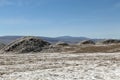 Las Tres Marias Three Marys, famous rocks in the Valle de la Luna Valley of the Moon, Atacama desert, Chile Royalty Free Stock Photo