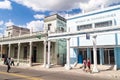 LAS TUNAS, CUBA - JAN 27, 2016: Old buildings in the center of Las Tunas Royalty Free Stock Photo