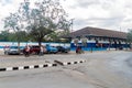 LAS TUNAS, CUBA - JAN 27, 2016: View of a train station in Las Tunas Royalty Free Stock Photo