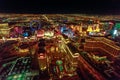 Las Vegas aerial night Royalty Free Stock Photo