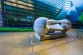 Las Vegas.Aria Resort and Casino fine art collection, Henry Moore statue outside of hotel Royalty Free Stock Photo