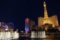 Las Vegas Bellagio Hotel by Night Royalty Free Stock Photo