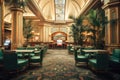 in Las Vegas. Bellagio is a luxury hotel and casino located on the Las Vegas Strip. Classic vintage american las vegas casino