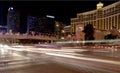 Las Vegas Strip Show Shutter Speed Photo with Light Trails