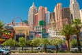 Las Vegas Boulevard with the New York New York Hotel Casino in the backdrop