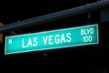 Las Vegas Boulevard sign Royalty Free Stock Photo