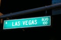 Las Vegas Boulevard sign Royalty Free Stock Photo