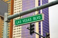 Las Vegas boulevard sign Royalty Free Stock Photo