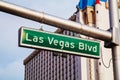 Las Vegas boulevard sign Royalty Free Stock Photo