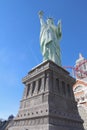 Las Vegas Boulevard Sign and Statue of Liberty Royalty Free Stock Photo