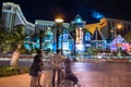 Las Vegas Boulevard view of Casino Royale at night