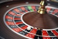 Las Vegas Casino Roulette 3D rendering concept. Casino Roulette Game. Casino Gambling Concept